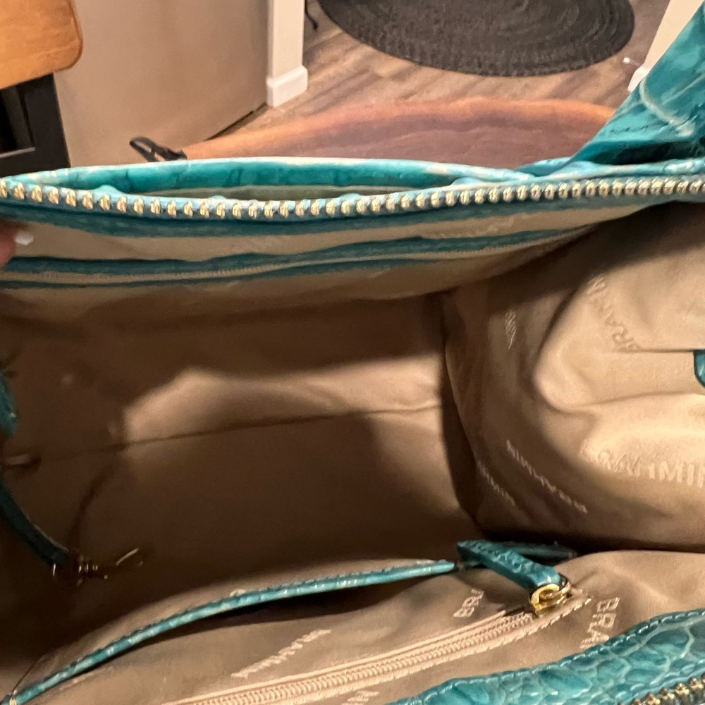 NWOT Brahmin Small Caroline & Veronica Wallet Set in Mermaid Green - Picture 7 of 13